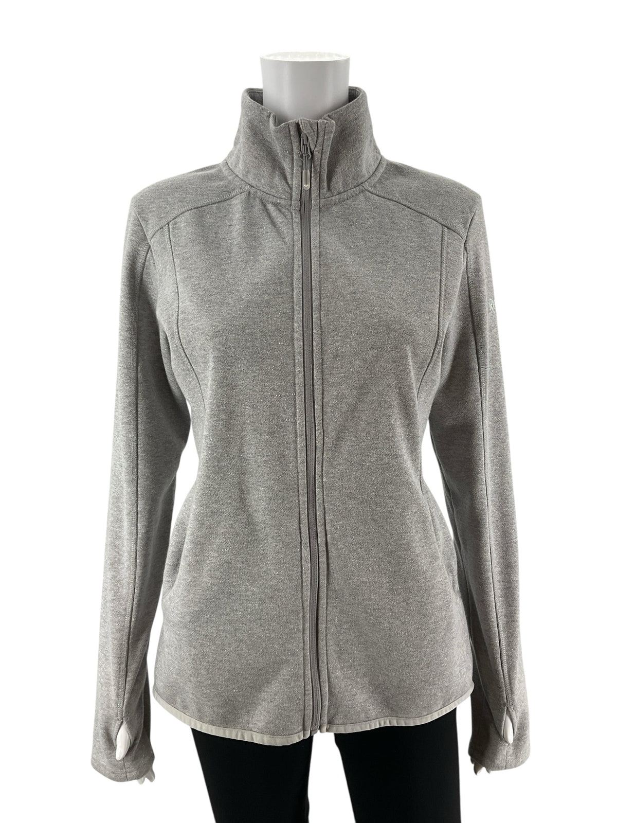 Roxy Size M Gray Sparkle Pre-Owned Ladies Jacket - Size Medium