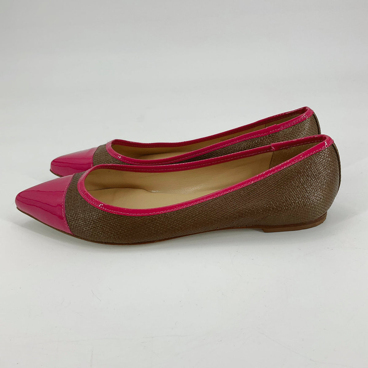 Talbots Brown/Pink Solid Pre-Owned Ladies Flats - Size 6