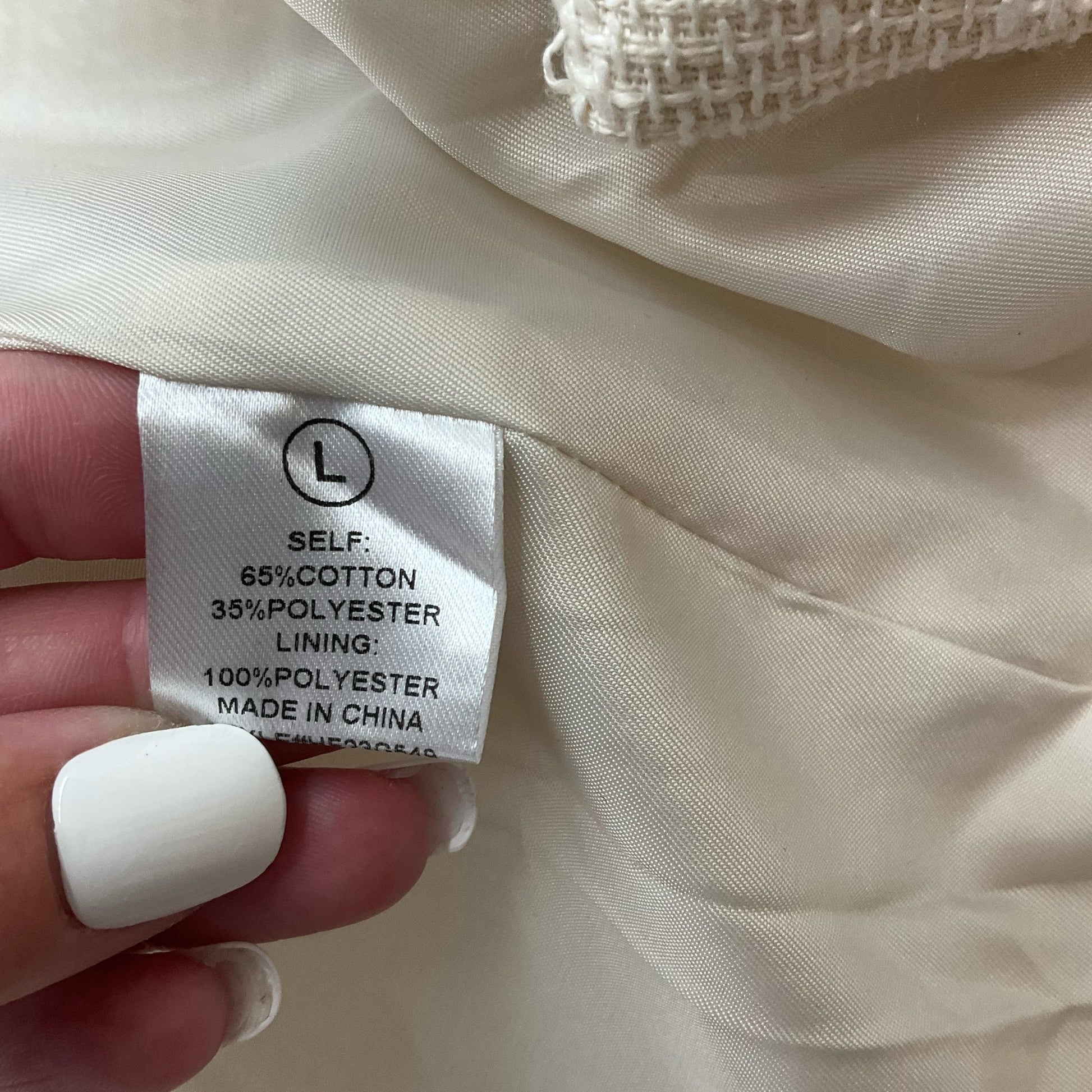 HYFVE Cream Pre-Owned Ladies New with Tags Blazer - Size Large