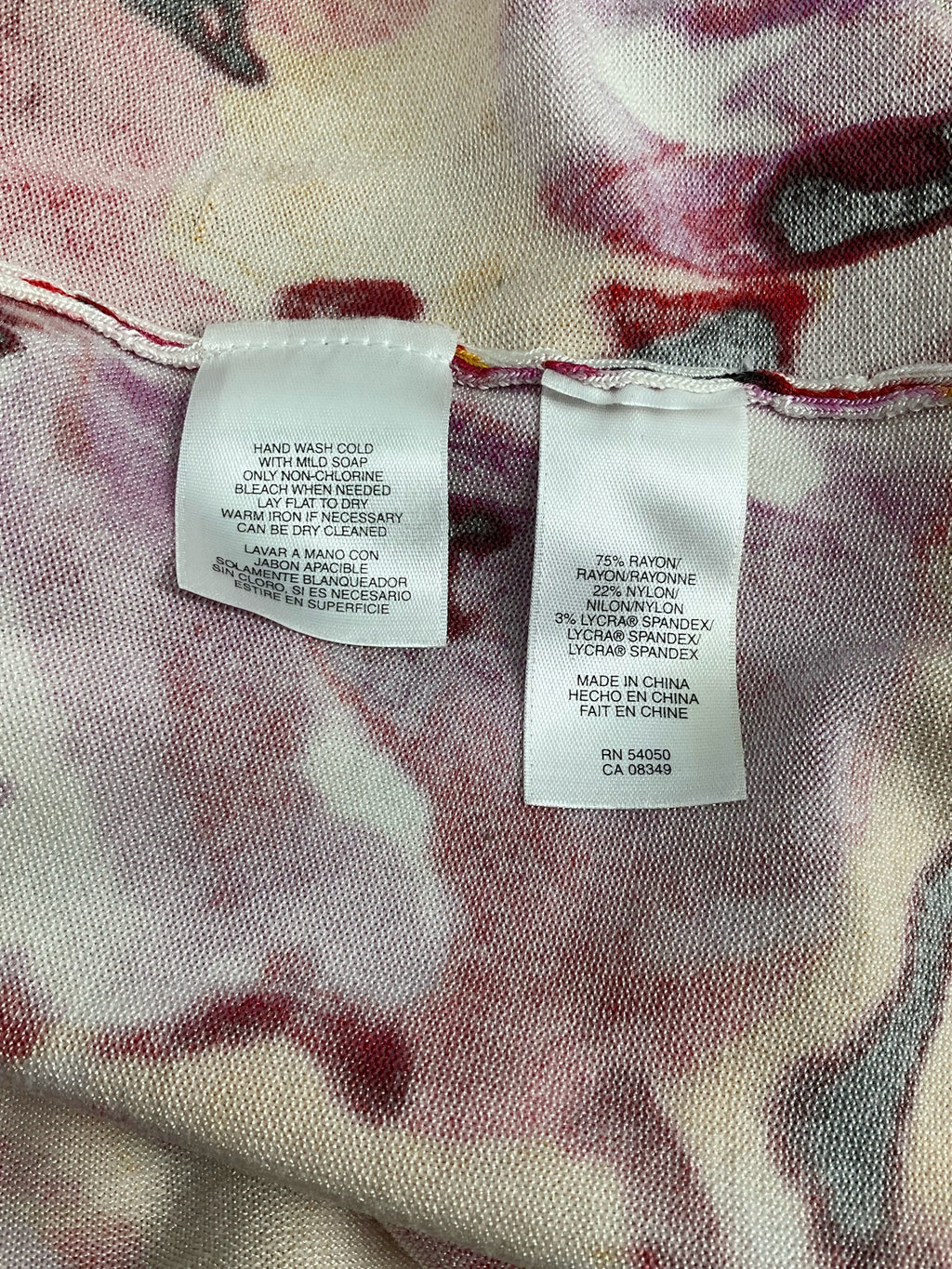 Jones New York Multi Floral Pre-Owned Ladies Top - Size 1X