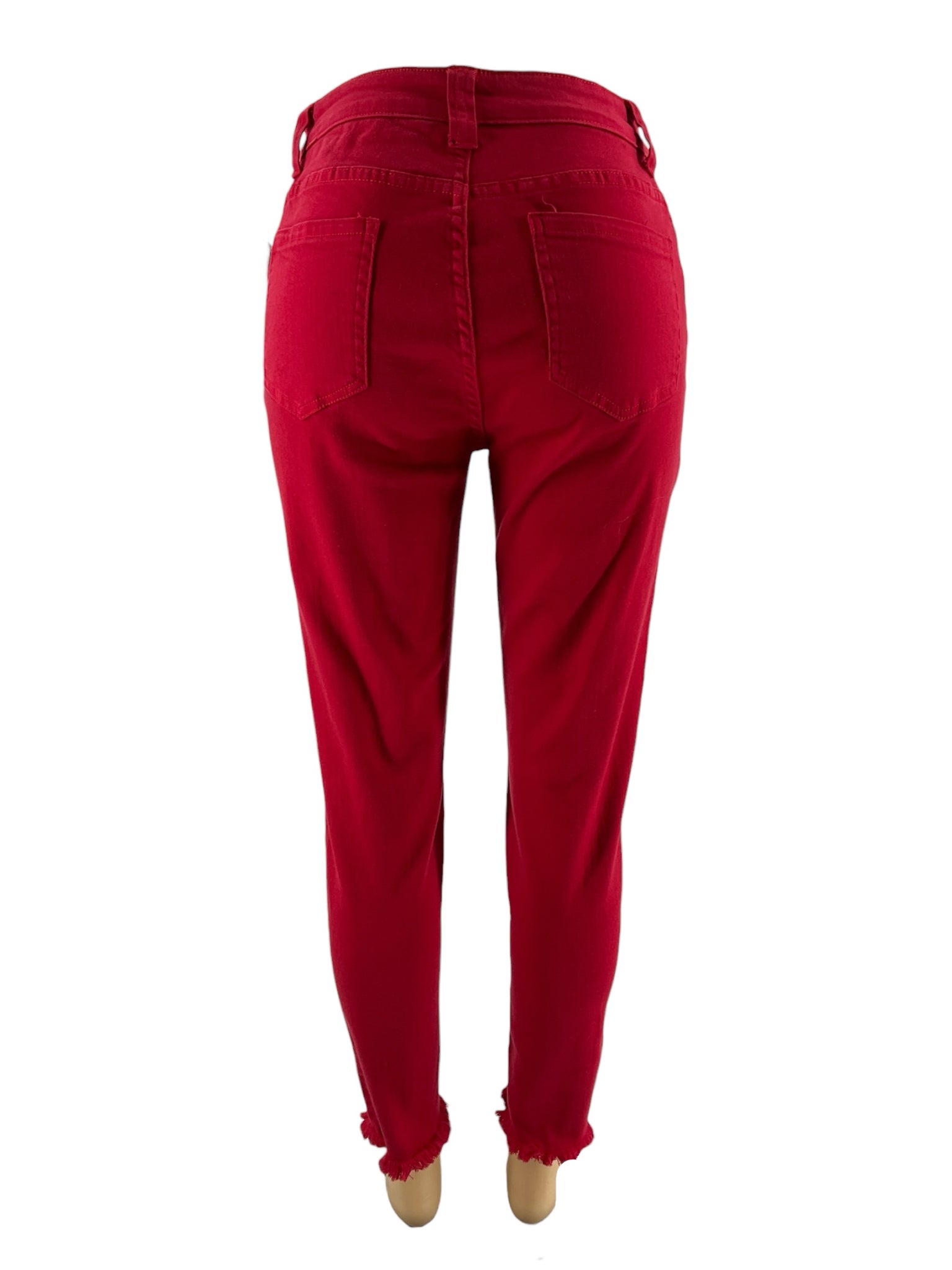 Reba - Red Solid Pre-Owned New With Tags Pants - Size 8