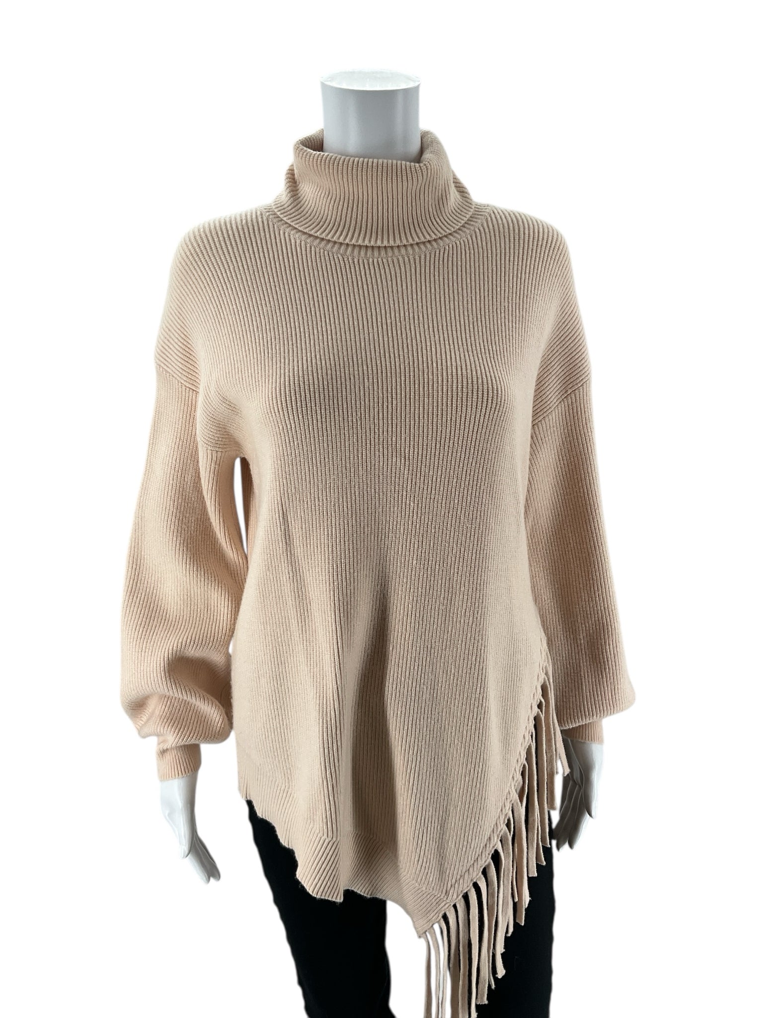 Cupio -  Peach Solid Pre-Owned Ladies Casual Top - Size Medium