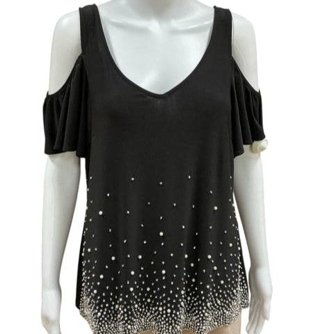 S. Levin Black Pre-Owned Ladies Top - Size Medium