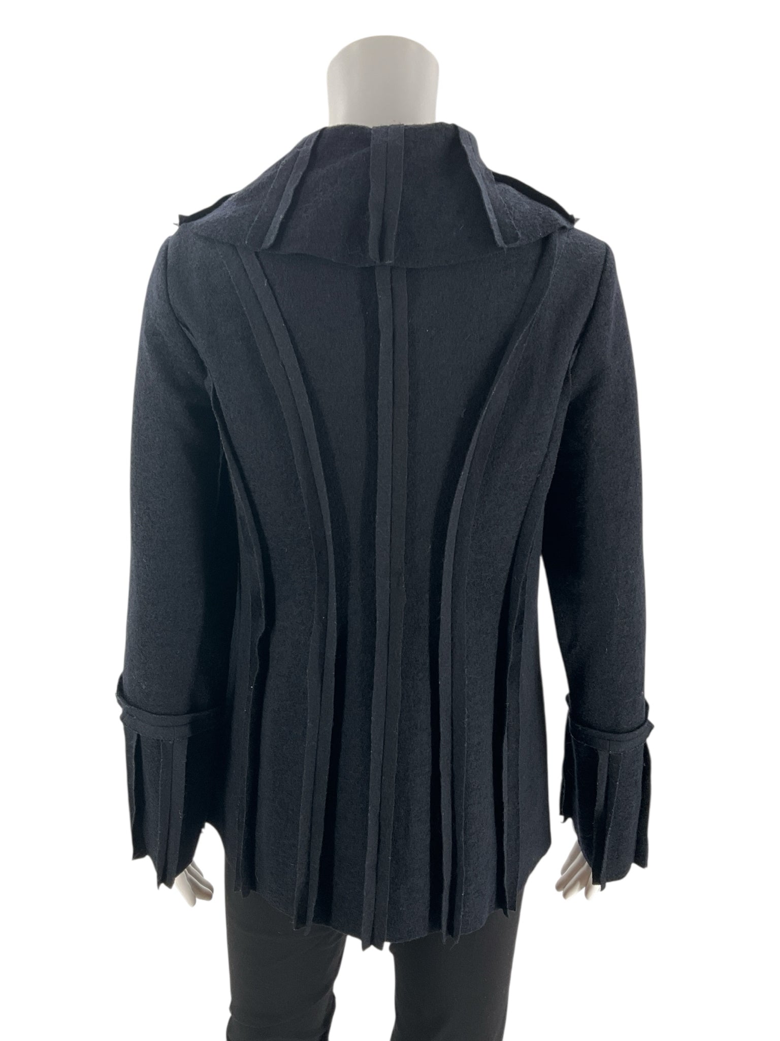 Soft Surroundings Black Solid Pre-Owned Ladies Jacket  Size Small