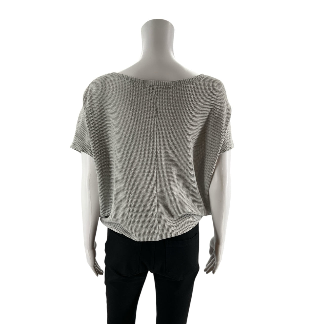 Dex - Gray Waffle Pre-Owned Ladies Top - Size Small