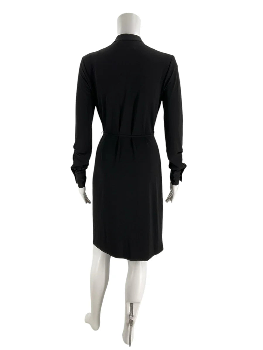 Calvin Klein Black Solid Pre-Owned Ladies Dress - Size 2