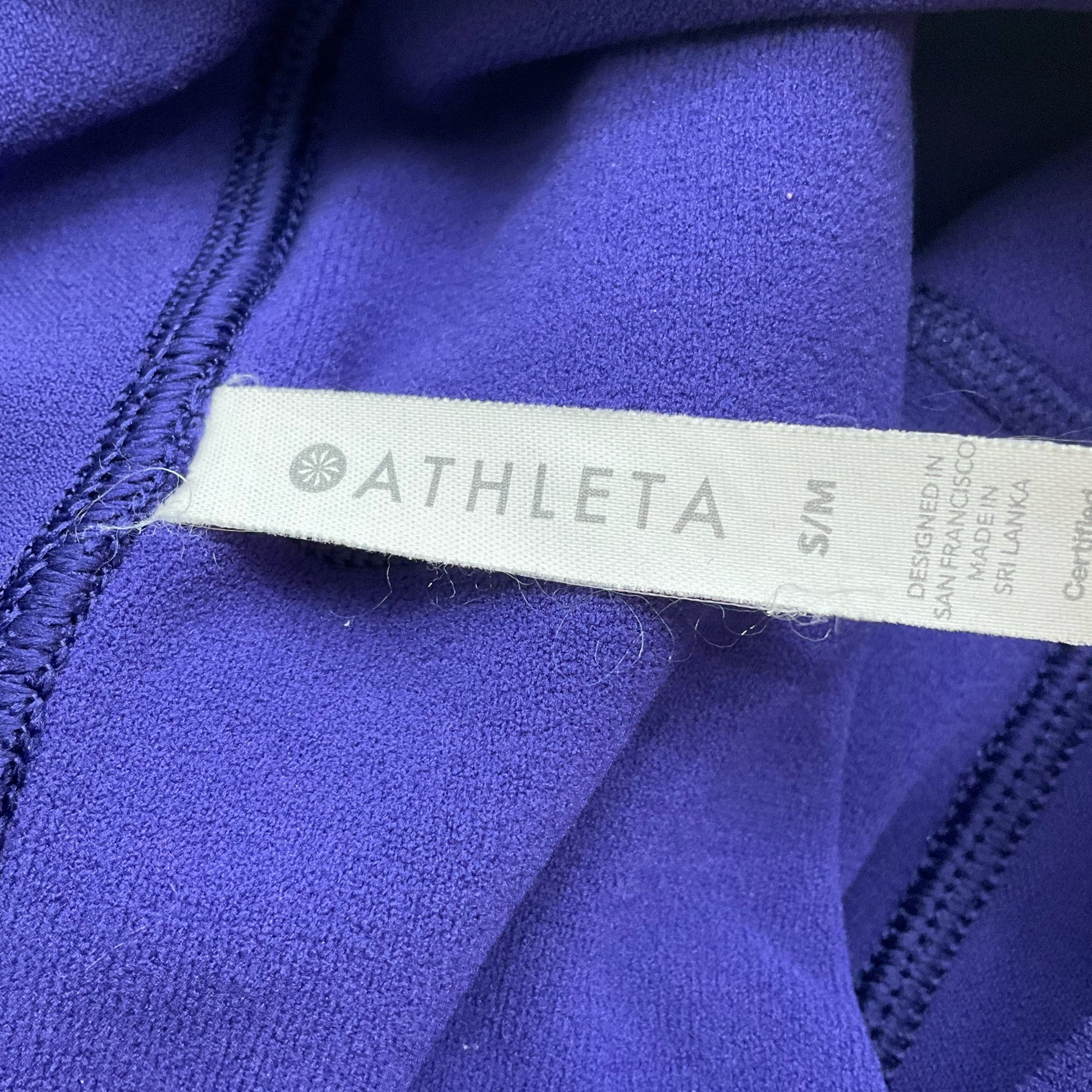 Athleta Purple Solid Pre-Owned Ladies Pants - Size Small