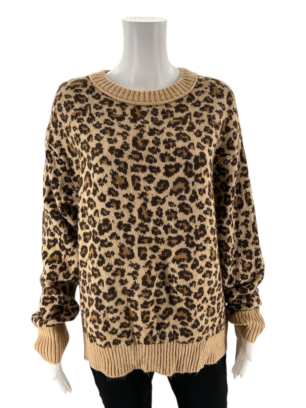 American Eagle - Brown Animal Pre-Owned Ladies Casual Top - Size M