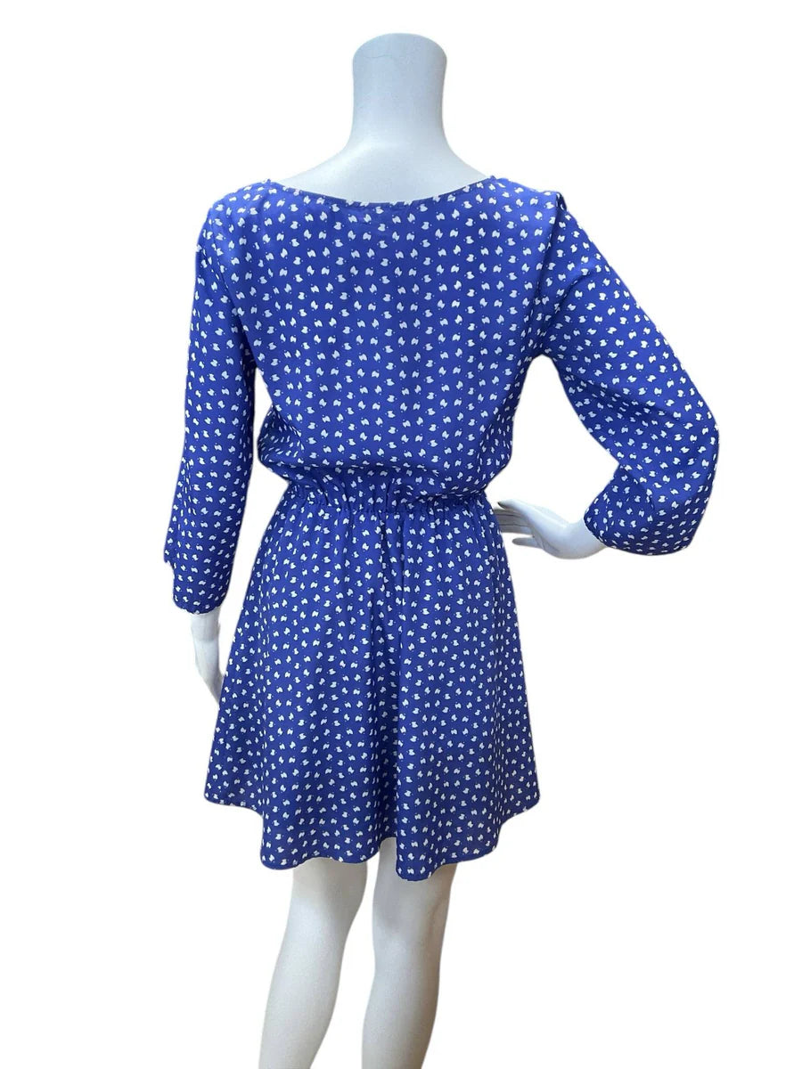 Maison Jules Blue/White Pre-Owned Ladies Dress - Size XS