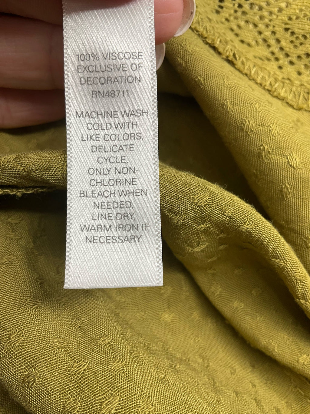 Tranquil & True Olive Green Dots Pre-Owned Ladies Sleeveless Top - Size 2X