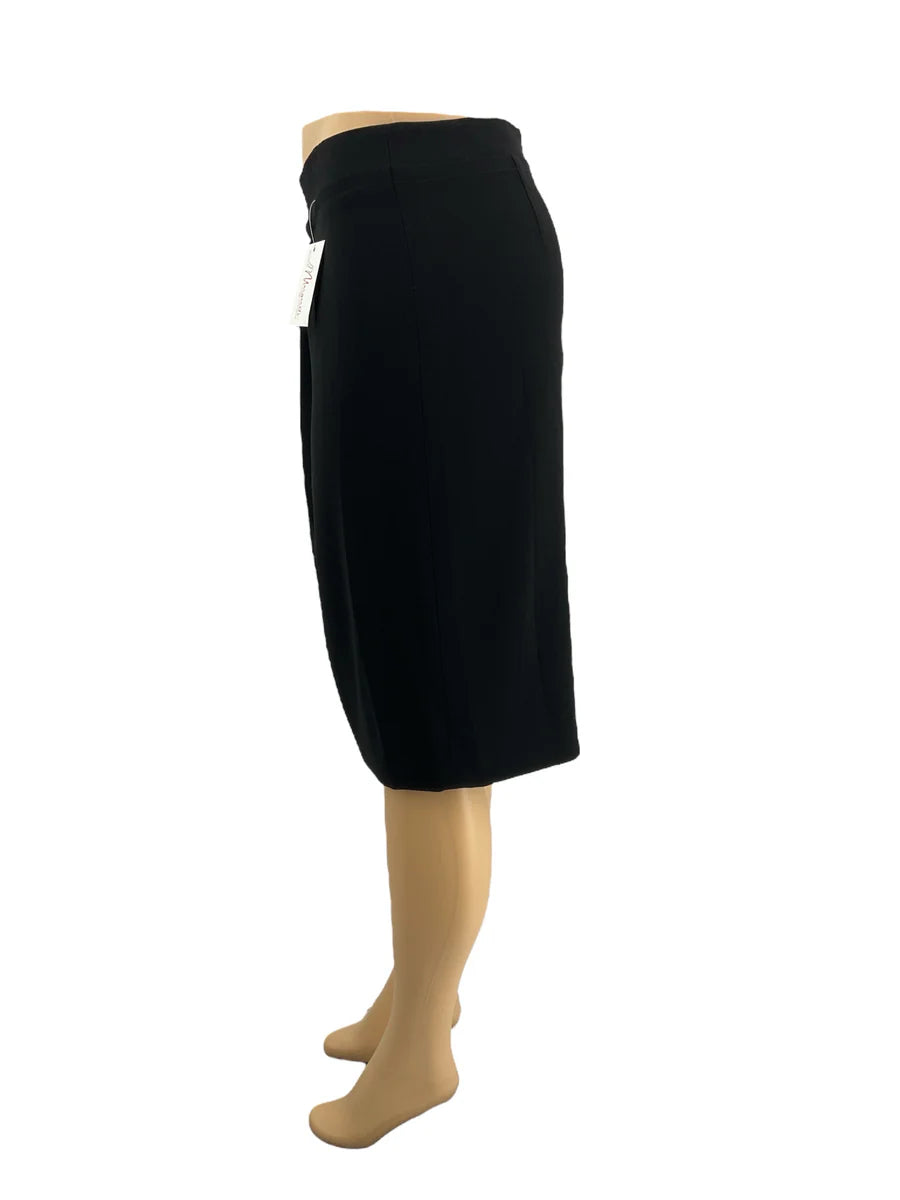 Talbots Black Solid Pre-Owned Ladies New with Tags Skirt - Size 8