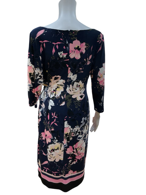 INC Navy/Multi Floral Pre-Owned Ladies Dress - Size Medium - Margaret’s Fine Consignment