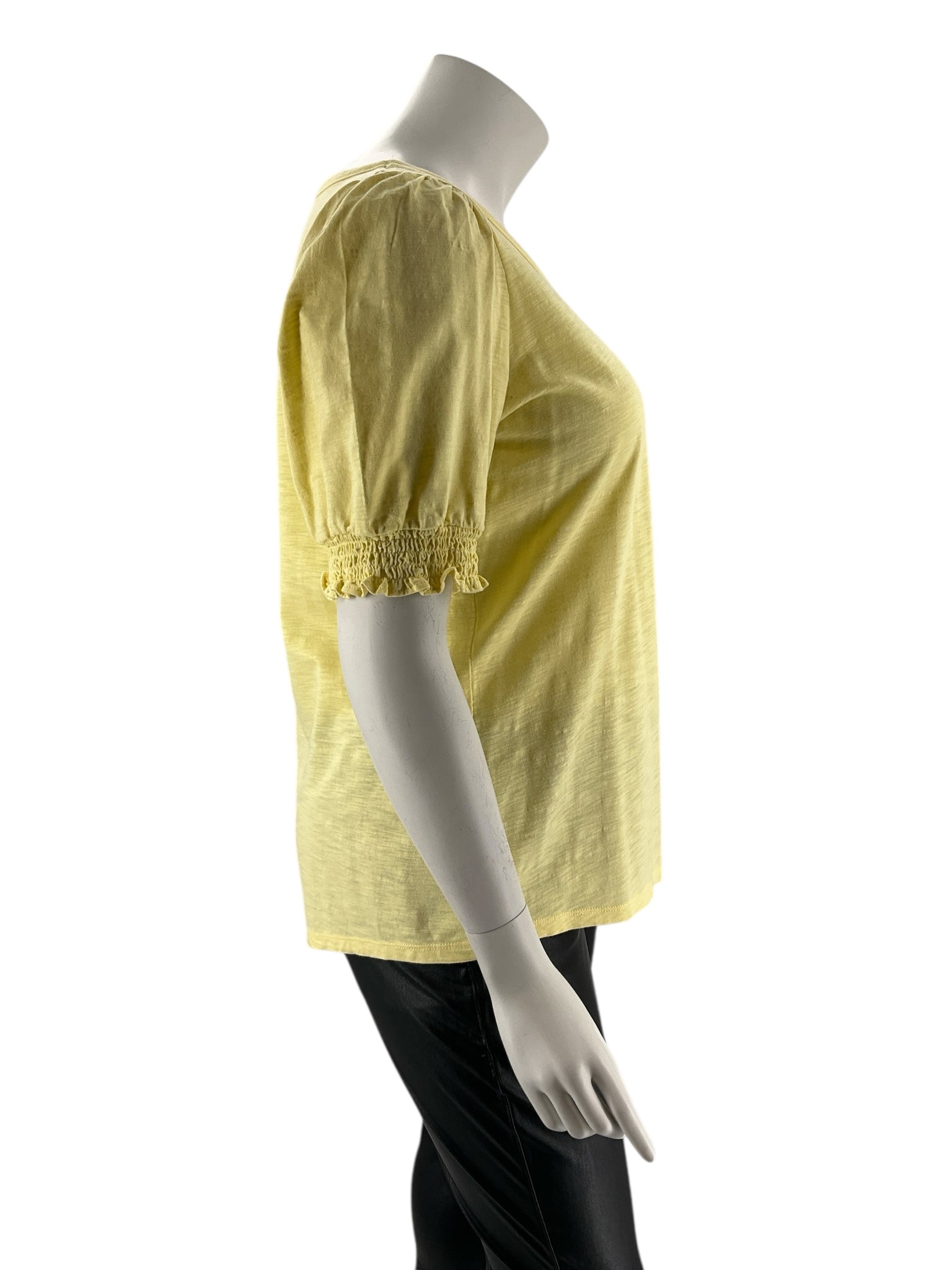 Talbots Yellow Solid Pre-Owned Ladies Casual Top -  Size 1X
