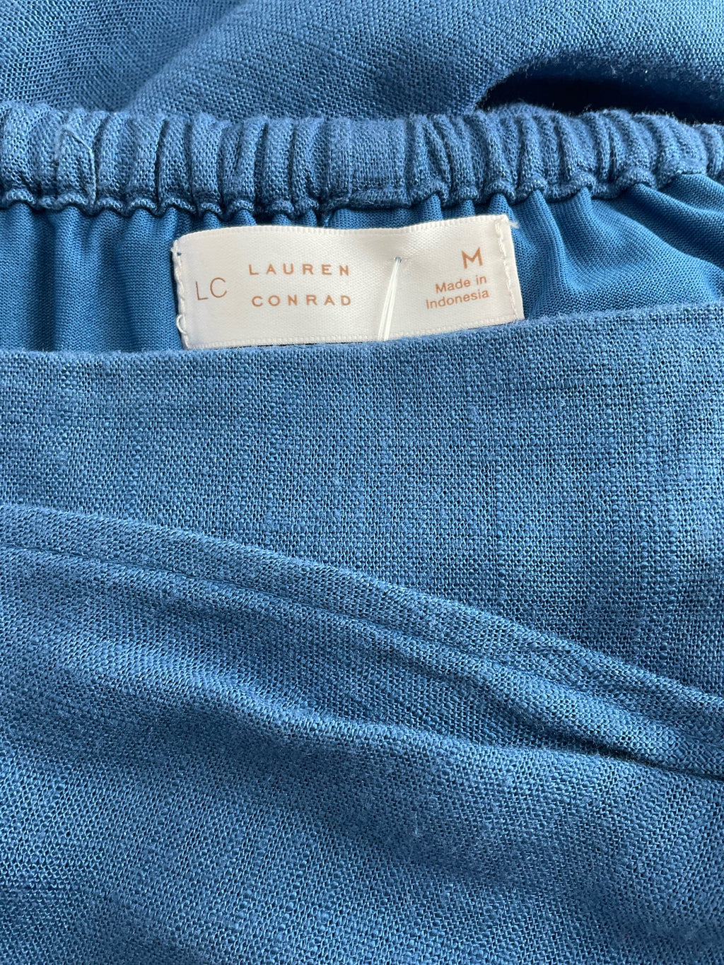 Lauren Conrad - Blue Solid Pre-Owned Ladies Skirt - Size Medium