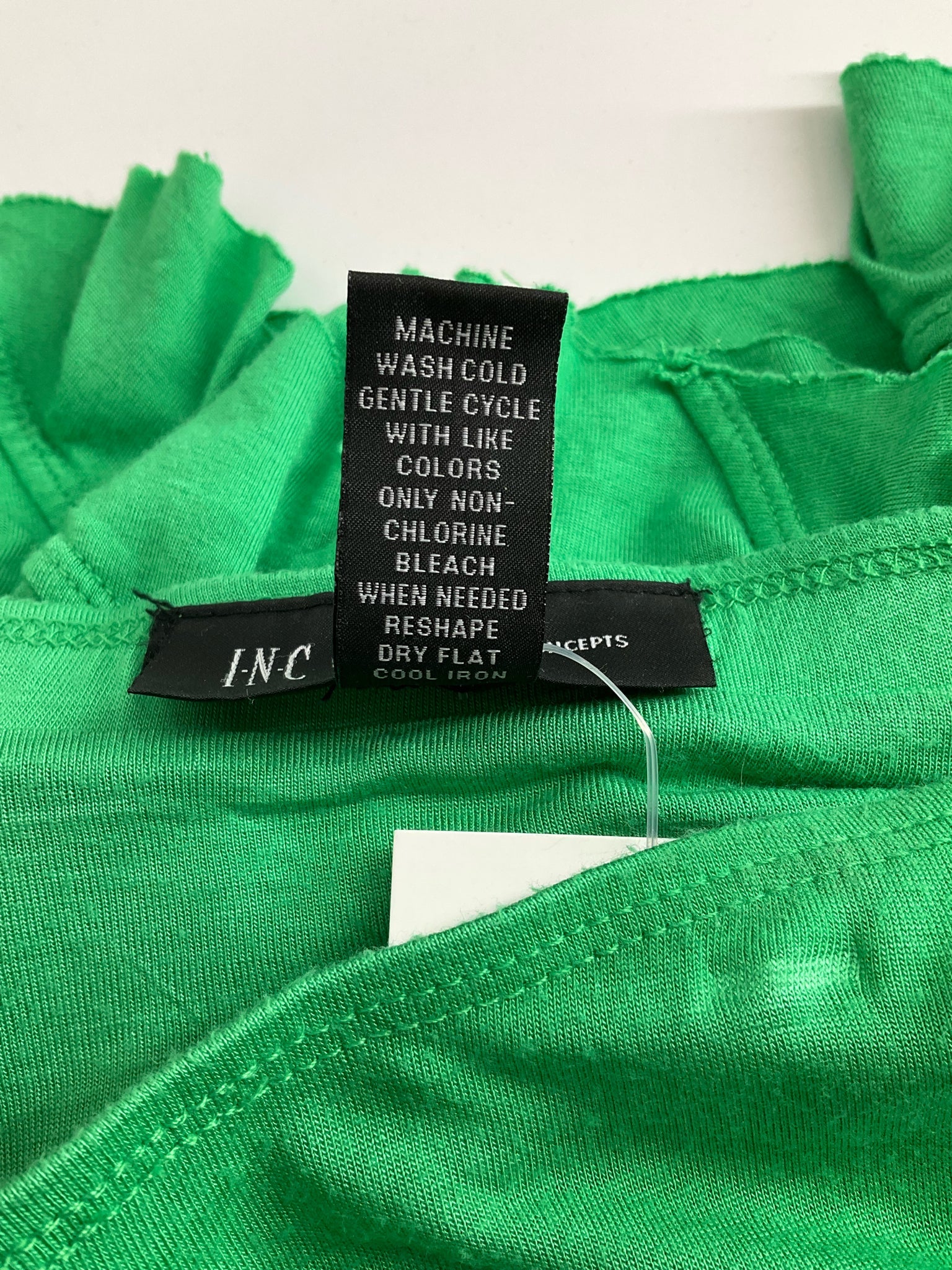 INC - Green Ruffle Pre-Owned Ladies Skirt - Size Small
