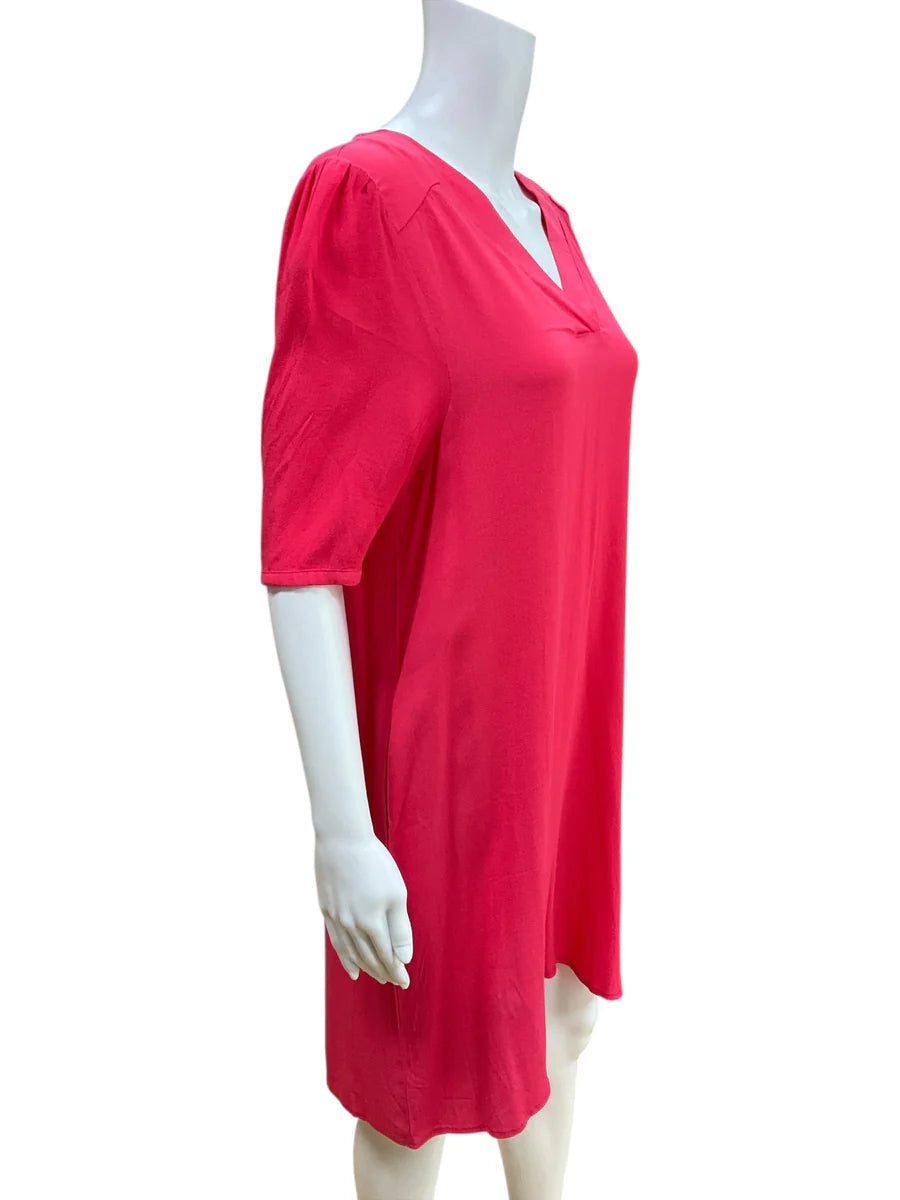 Michelle Mcdowell Pink Solid Ladies Pre-Owned Dress - Size Medium