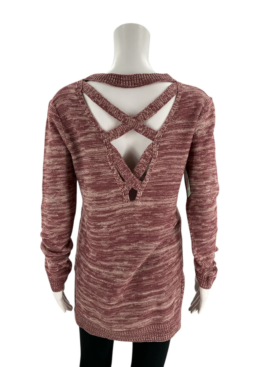 Madison Lilly Mauve Heathered Pre-Owned Ladies New with Tags Top - Size Small