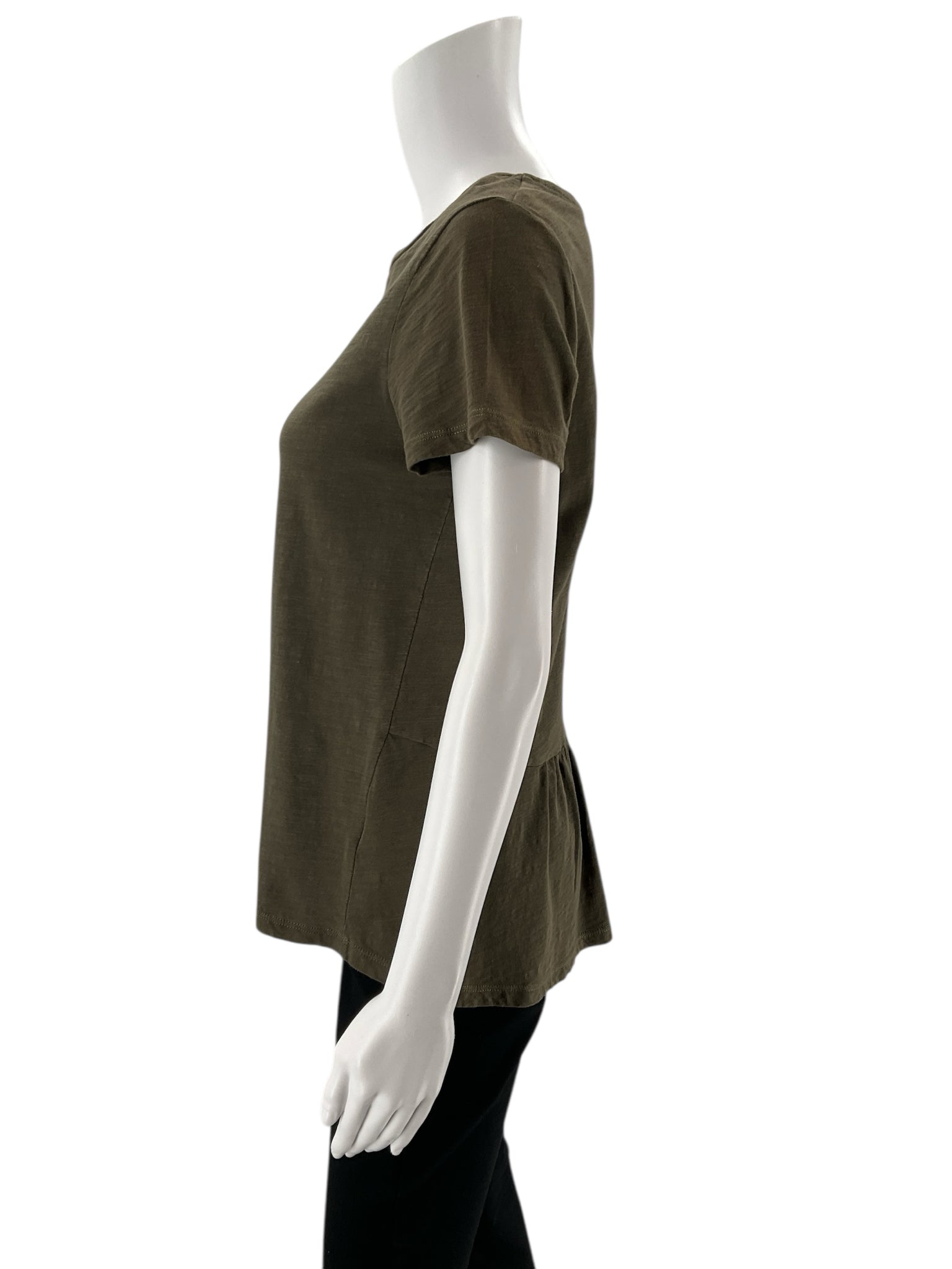 Boden - Army Green Solid Pre-Owned Ladies Casual Top - Size Small