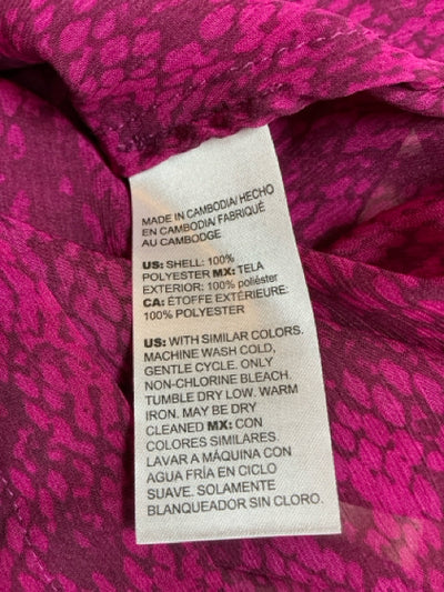 Chico's Fuschia Snake Pre-Owned Ladies New with Tags Top - Size XL