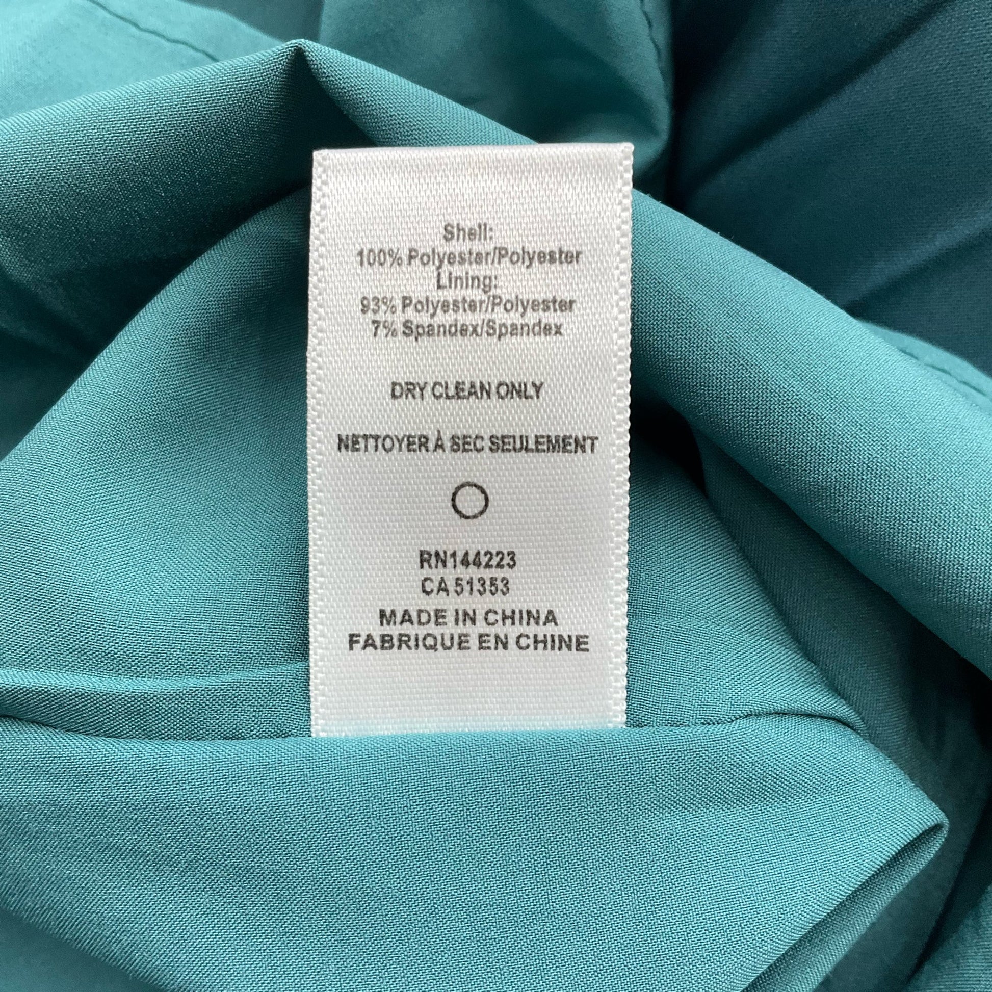 Bishop & Young Forest Green Silk Pre-Owned Ladies Dress - Size Medium
