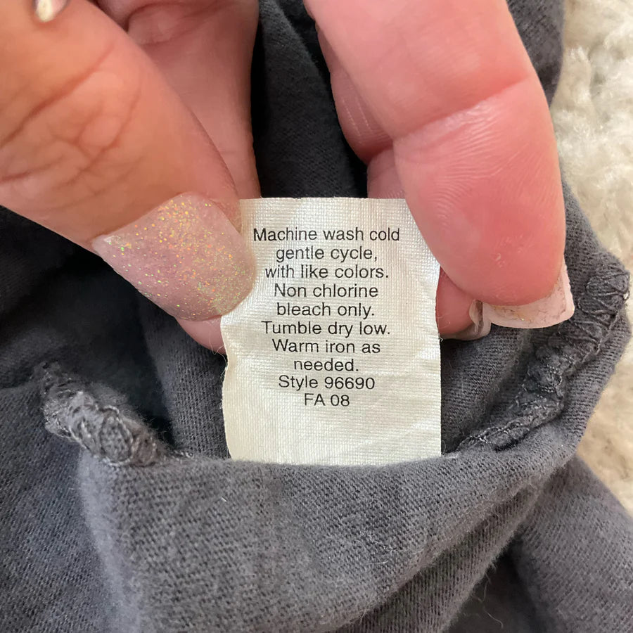 J. Crew Gray/White Stripe Pre-Owned Ladies Top – Size Medium