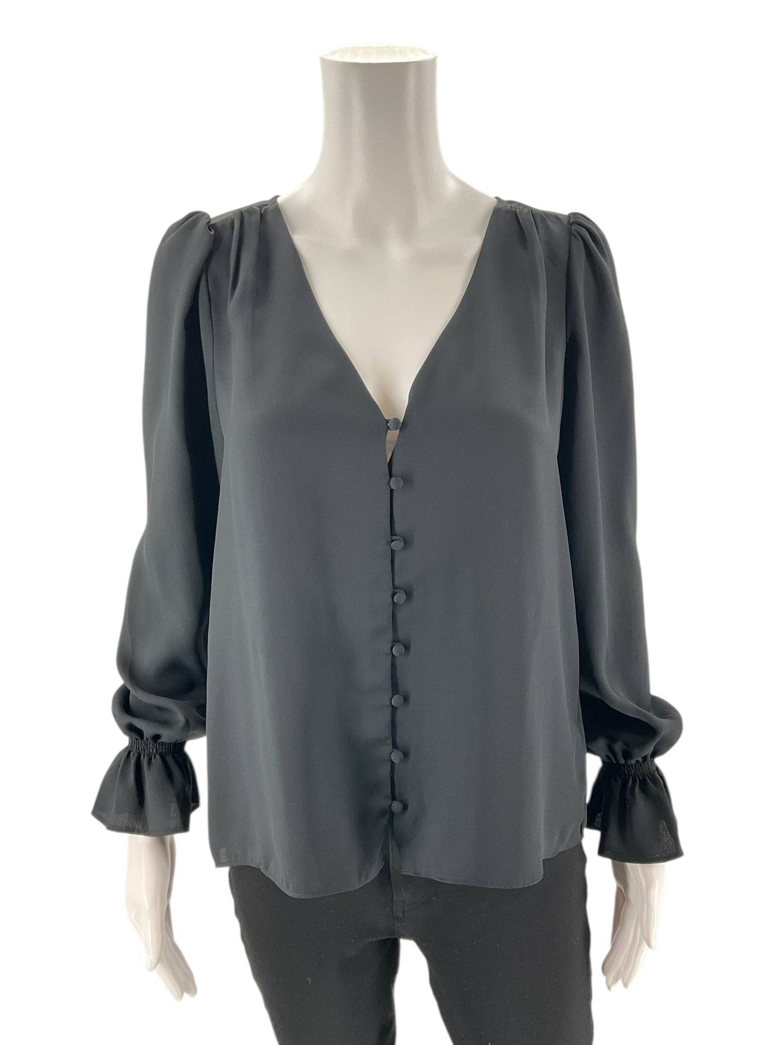 Joie -  Black Solid Pre-Owned Ladies Casual Top - Size XS