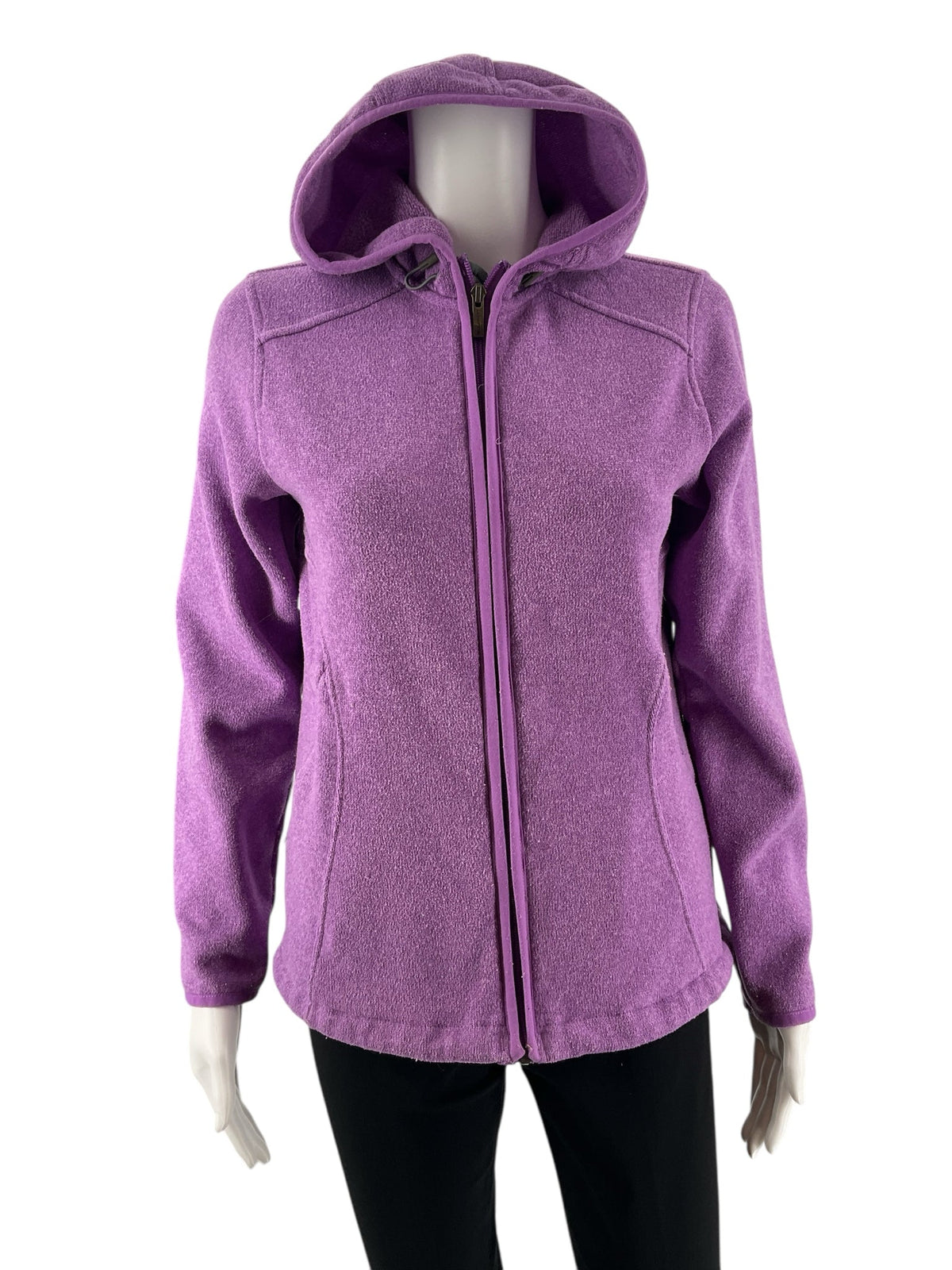 Lands End Purple Fleece Jacket - Size Small