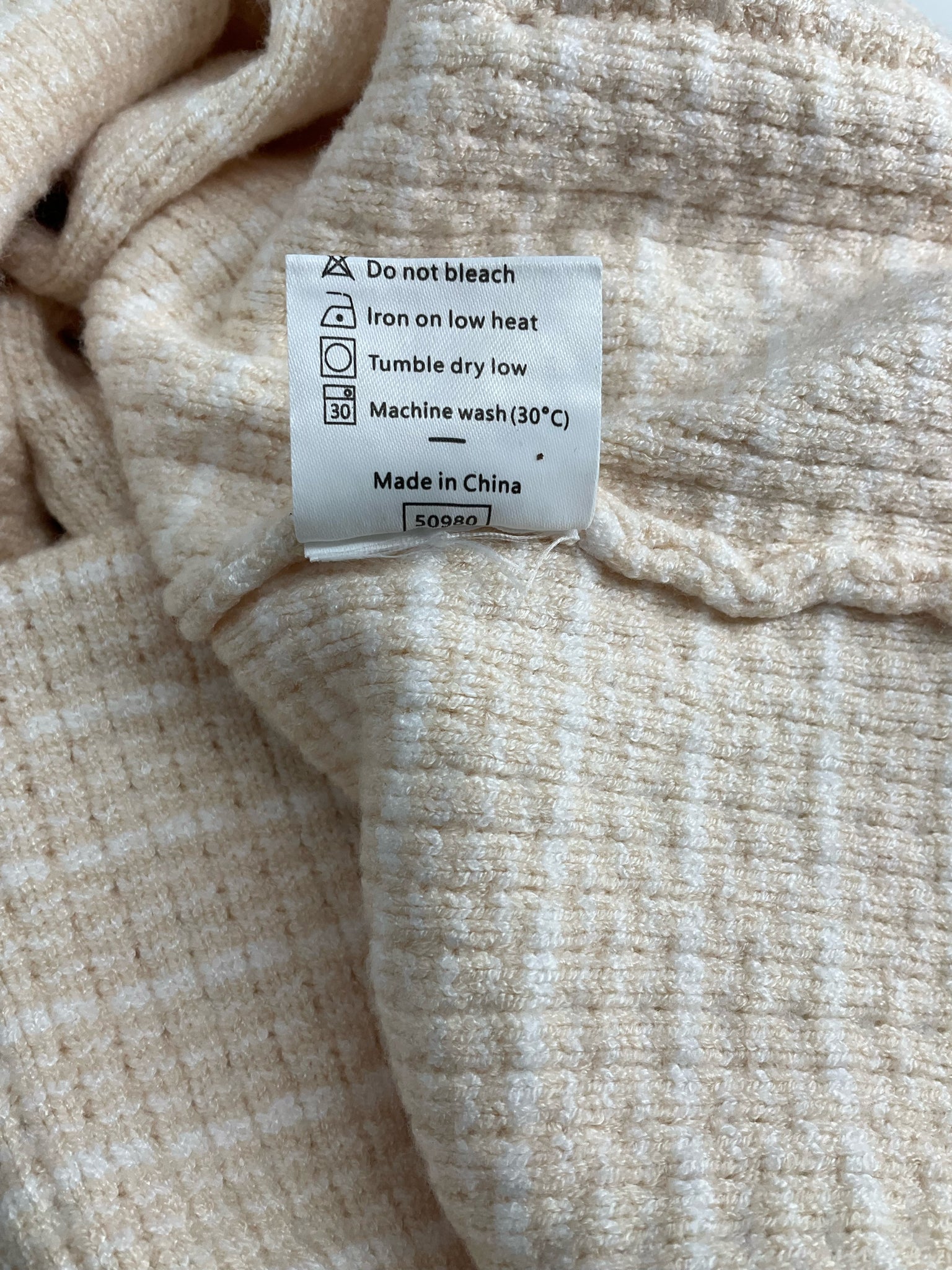 Ofeefan Ecru/White Square Pre-Owned Ladies Casual Top – Size M