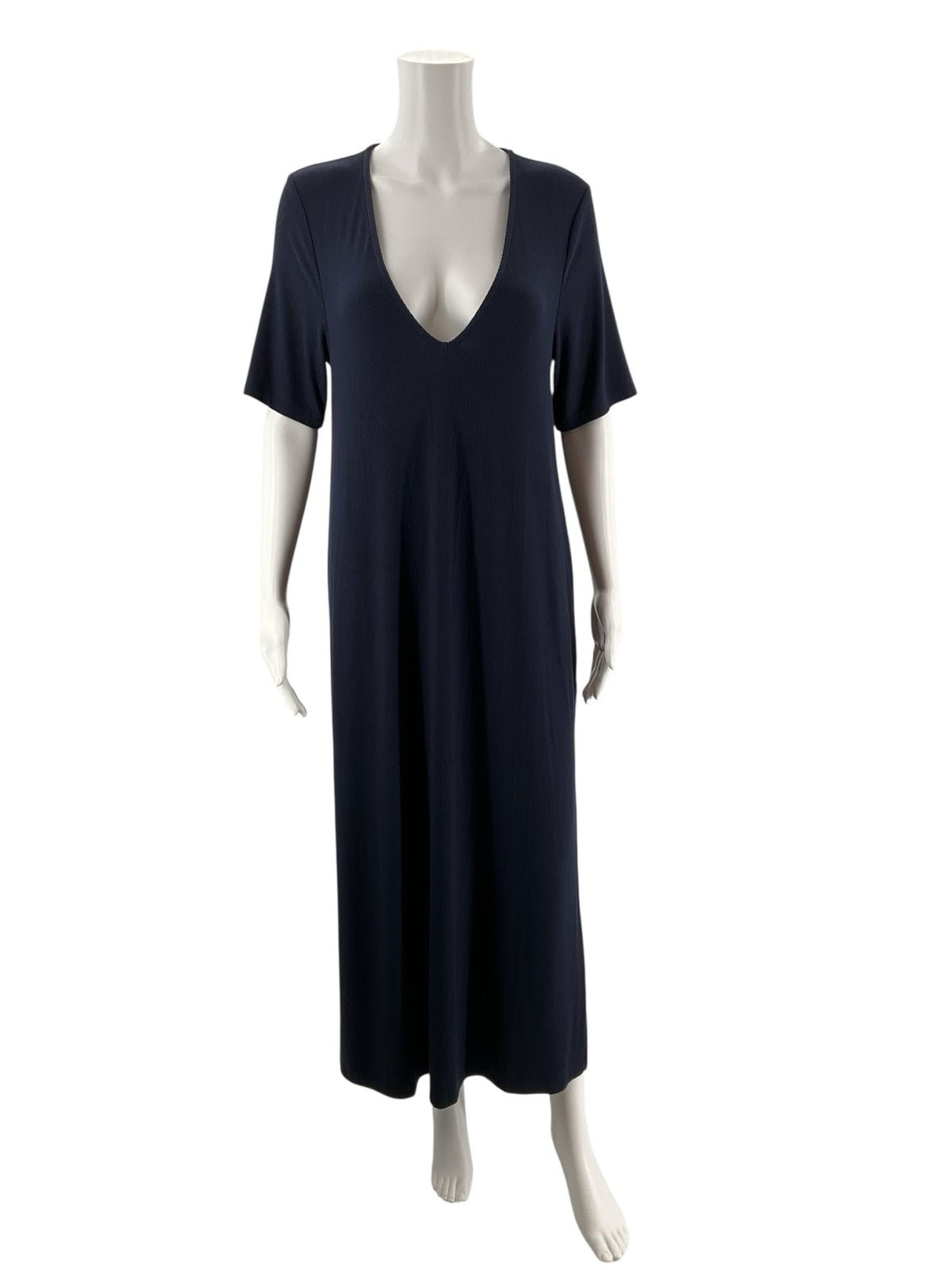 Boden Navy Ribbed Pre-Owned Ladies New With Tags Dress - Size 10R
