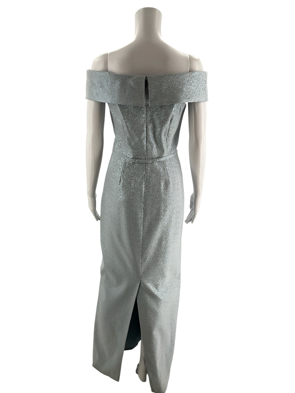 Teri Jon Blue Sparkle Pre-Owned Ladies Dress - Size 4