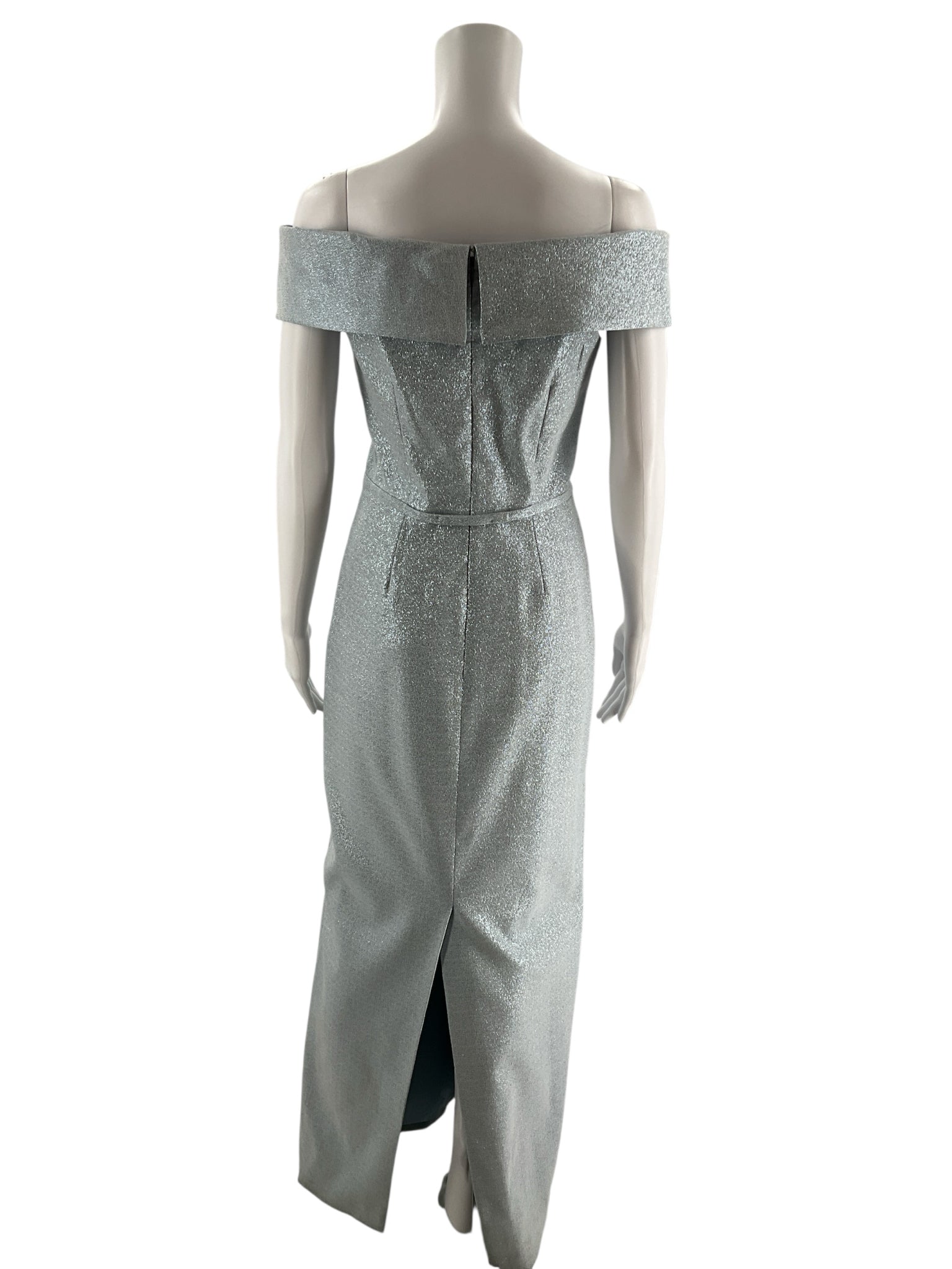 Teri Jon Blue Sparkle Pre-Owned Ladies Dress - Size 4