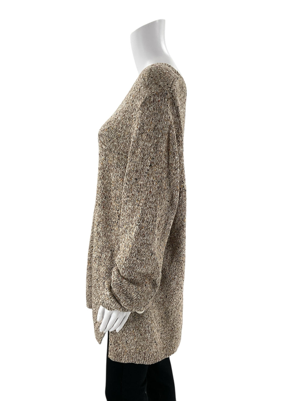 J Jill - Taupe Speckeled Pre-Owned Ladies Casual Top - Size XL