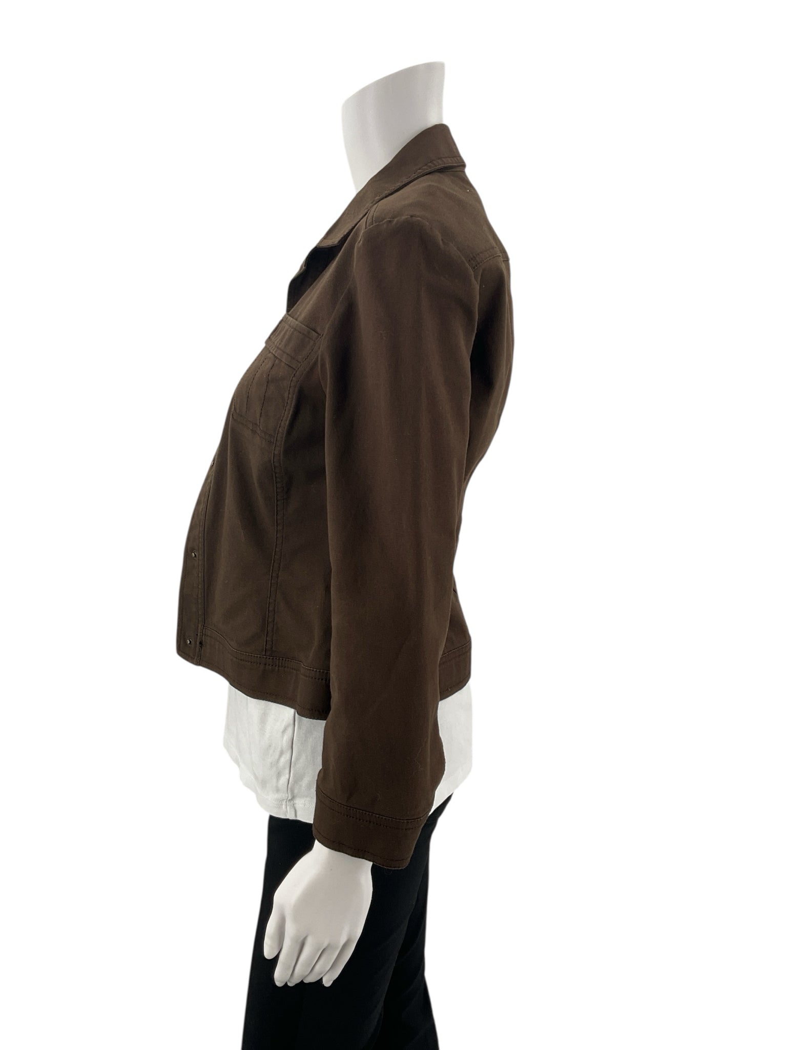 Bcbgmaxazria Brown Pre-Owned Ladies Jacket - Size 4