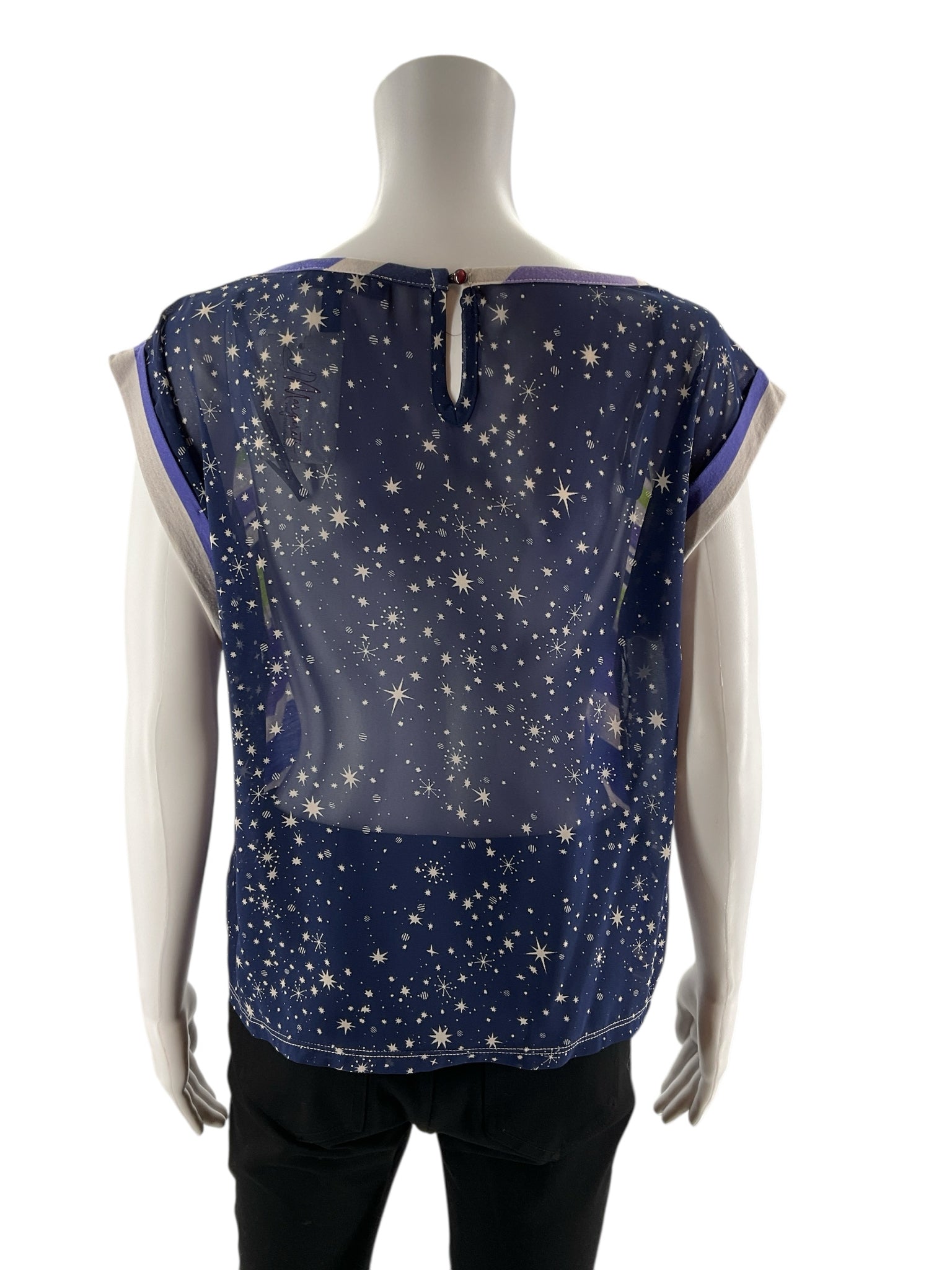 Jessica Simpson - Purple/Multi Stripe Pre-Owned Ladies Top - Size Small