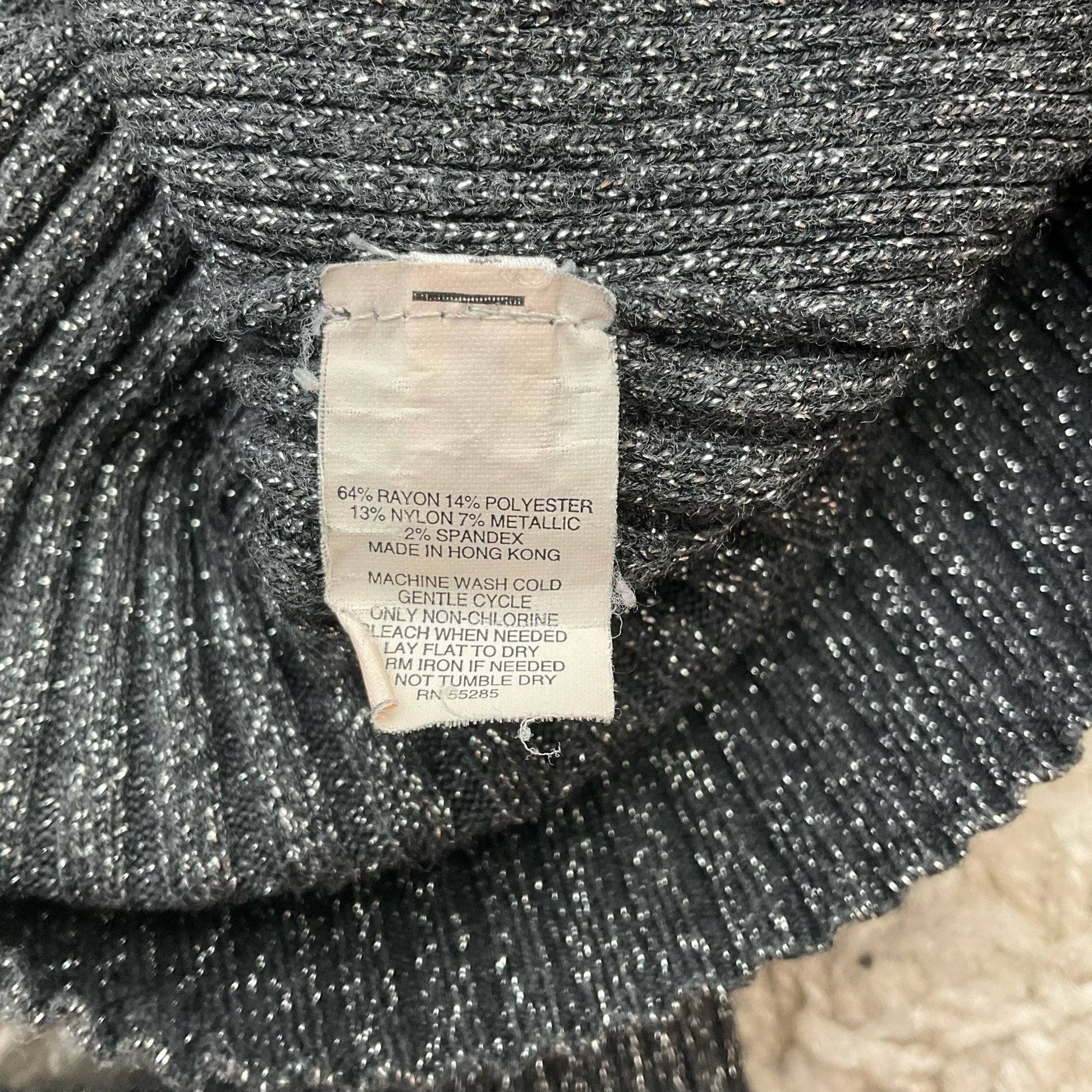 Express Charcoal Sparkle Top - Size Small - Margaret’s Fine Consignment