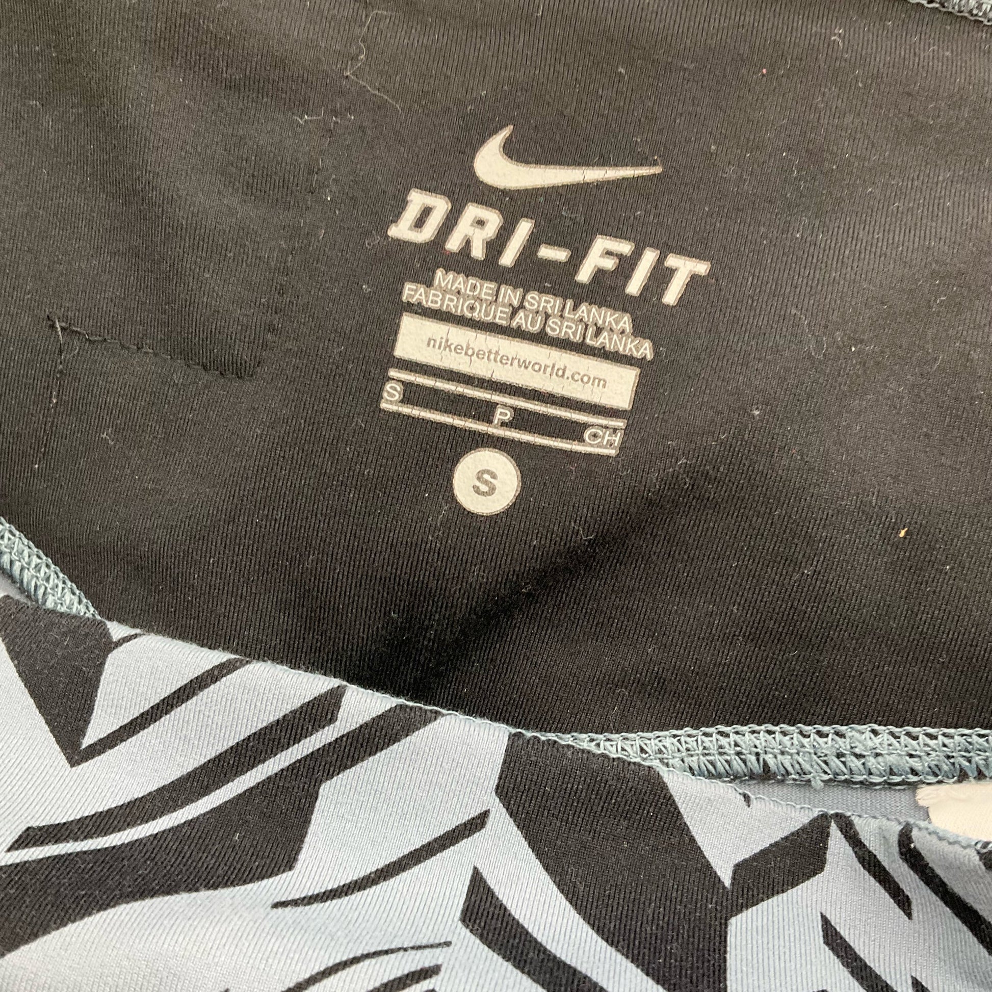 Nike Blue/Navy Print Pre-Owned Ladies Pants -  Size Small