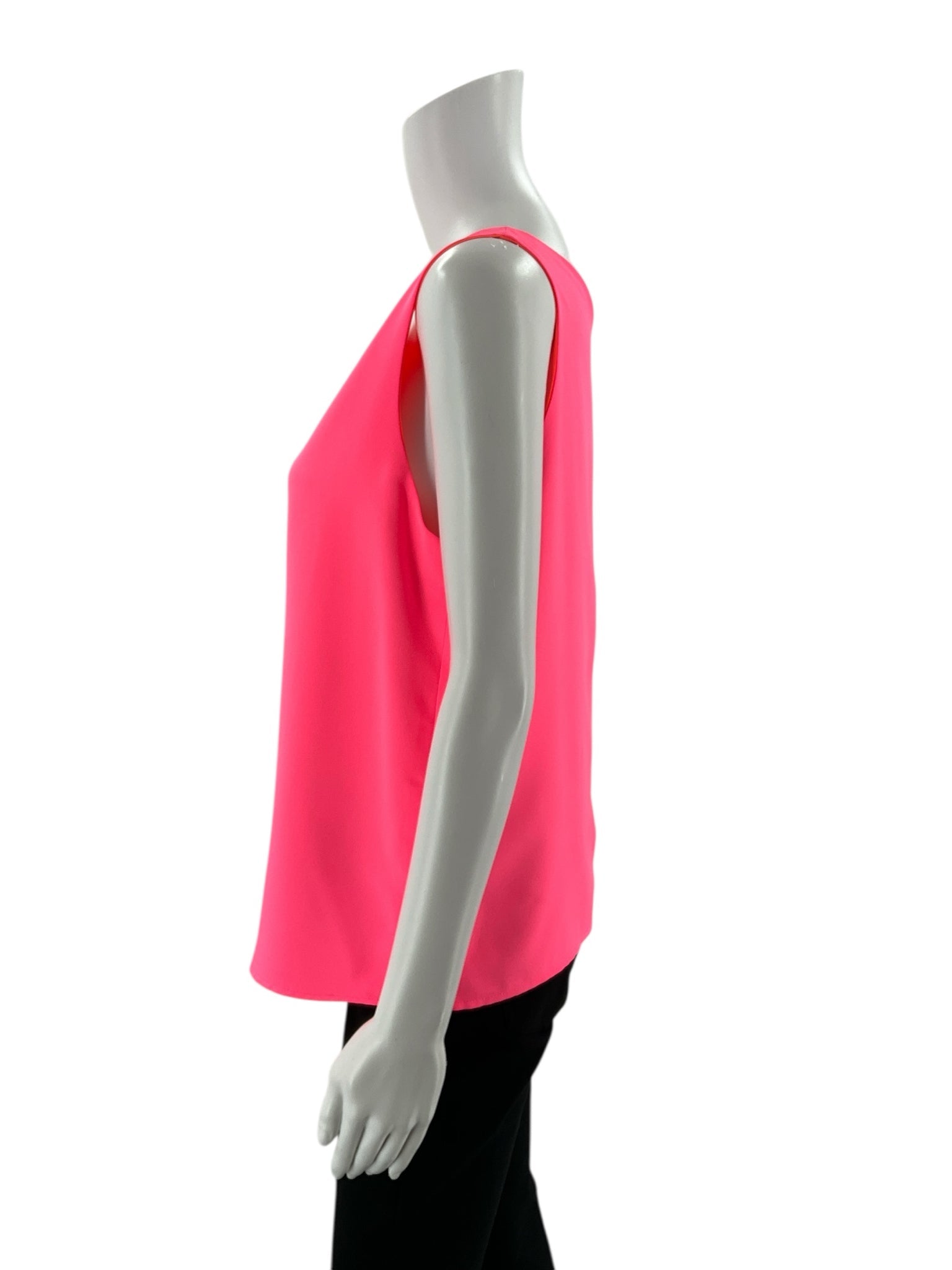 Vilagallo - Pink Solid Pre-Owned Ladies New With Tags Casual Top - Size Large