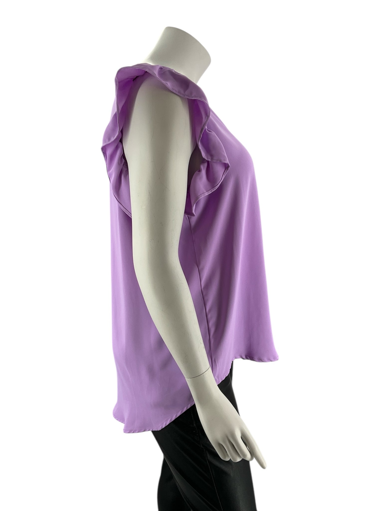 Zenana Lavender Solid Pre-Owned Ladies Casual Top - Size 3X