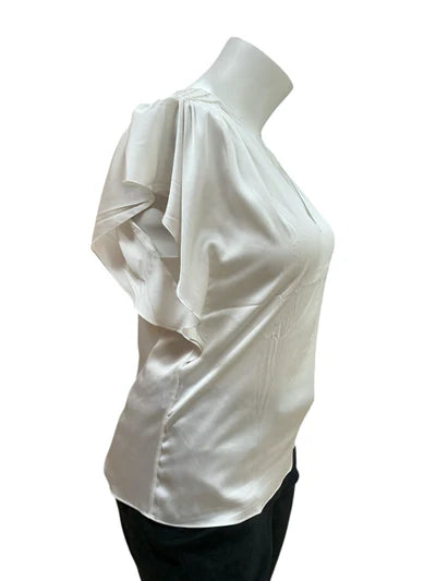 White House Black Market White Solid Pre-Owned Ladies Top - Size XL