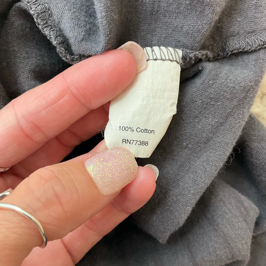 J. Crew Gray/White Stripe Pre-Owned Ladies Top – Size Medium