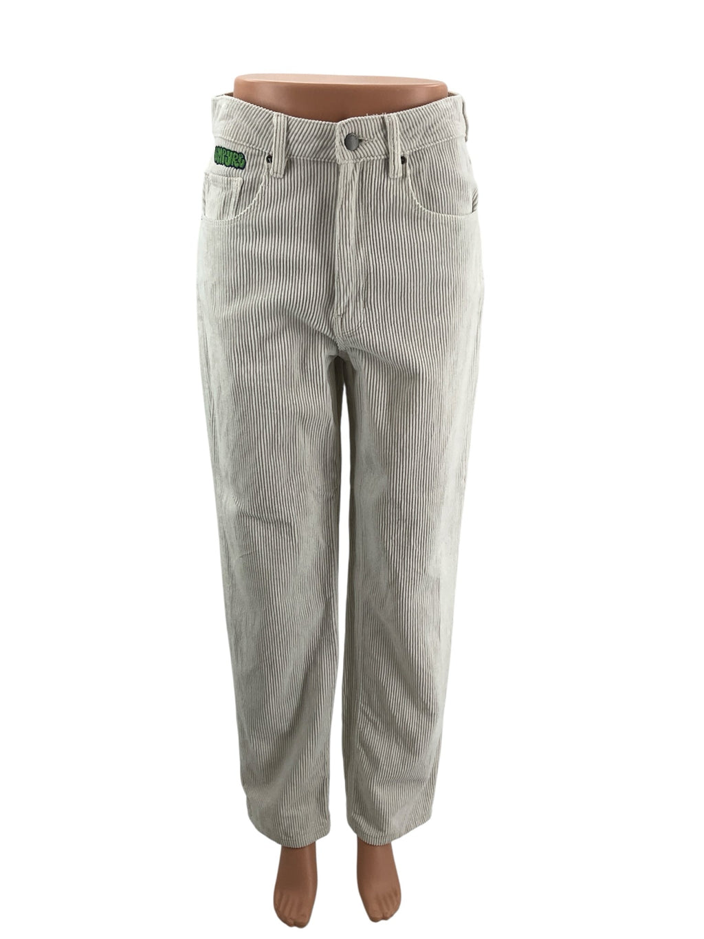 Empyre Cream Corduroy Pre-Owned Ladies Pants - Size 2