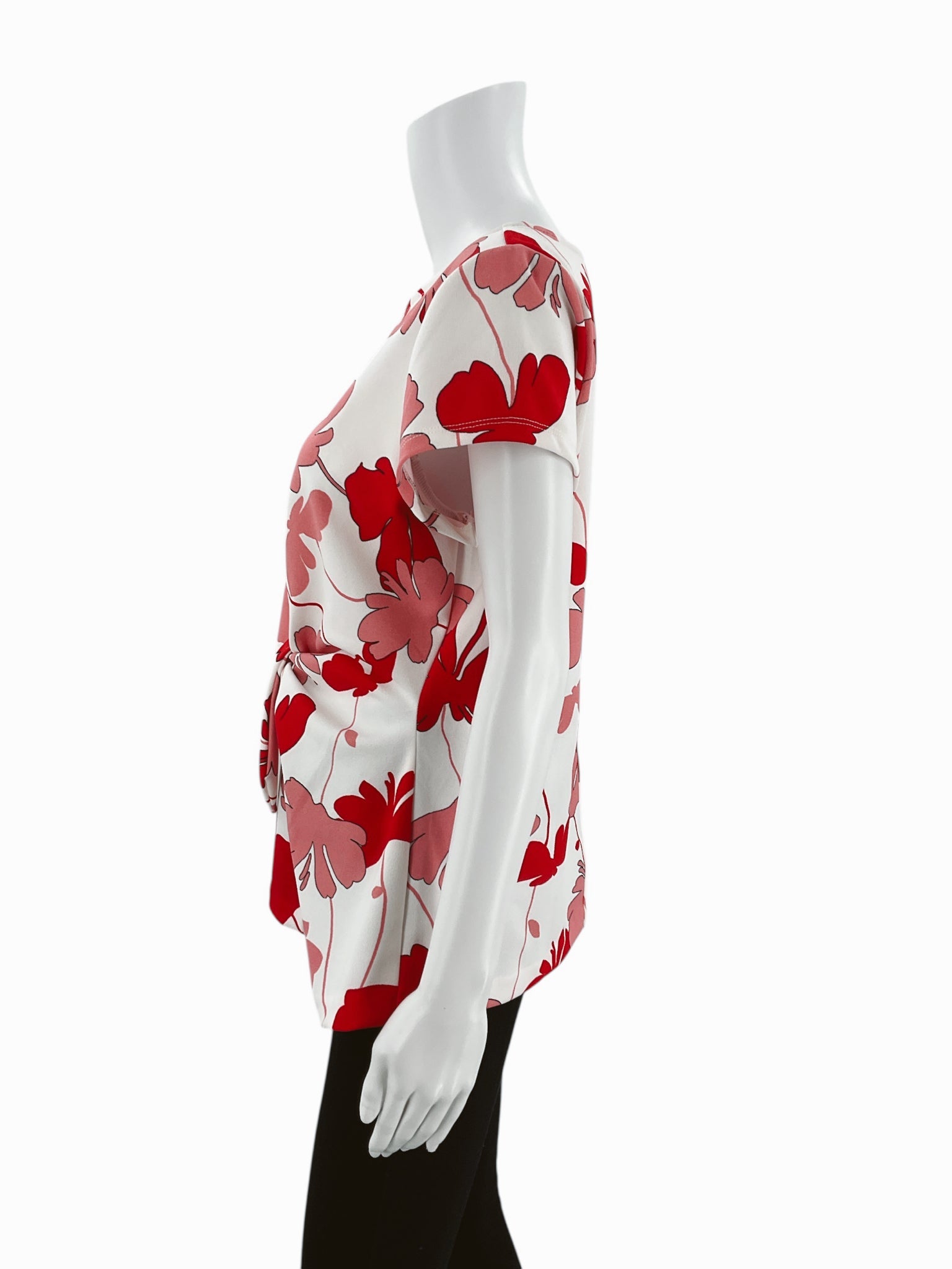 Ann Taylor White Red Floral Sleeveless Blouse – Size Large, Excellent Pre-Owned - Margaret’s Fine Consignment