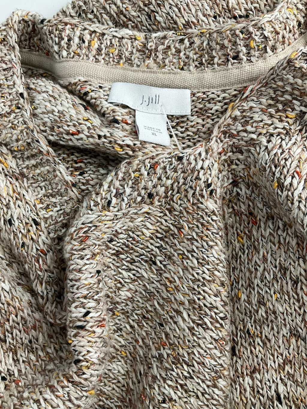 J Jill - Taupe Speckeled Pre-Owned Ladies Casual Top - Size XL