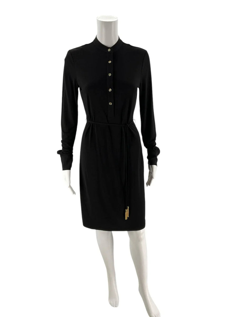 Calvin Klein Black Solid Pre-Owned Ladies Dress - Size 2