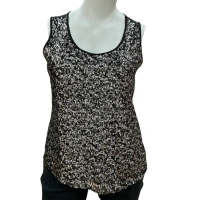Est 1946 Black Sequins Pre-Owned Ladies Top - Size XL