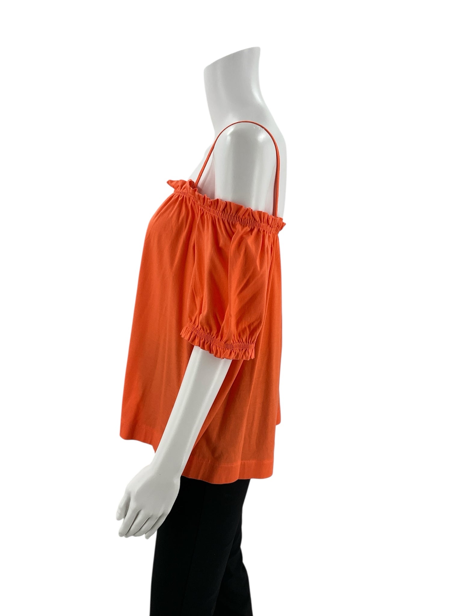 H&M Orange Solid Pre-Owned Ladies Top -  Size Large