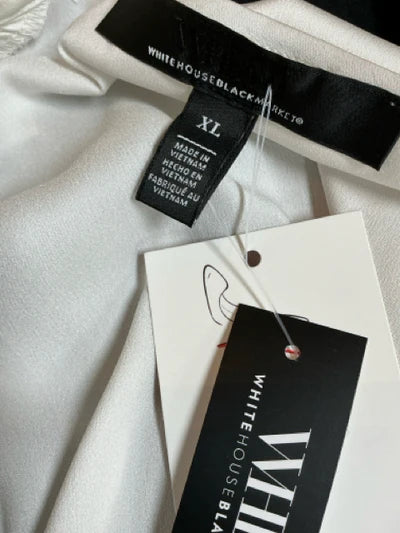 White House Black Market White Solid Pre-Owned Ladies Top - Size XL