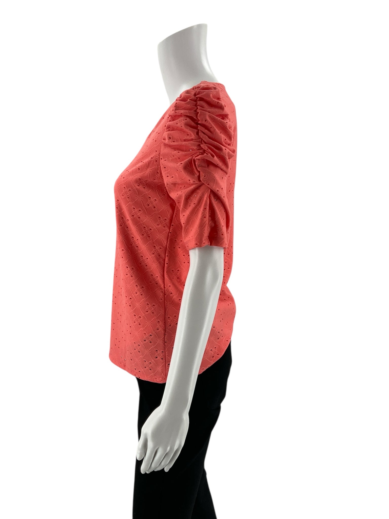 CeCe - Coral Solid Pre-Owned Ladies Casual Top - Size XS