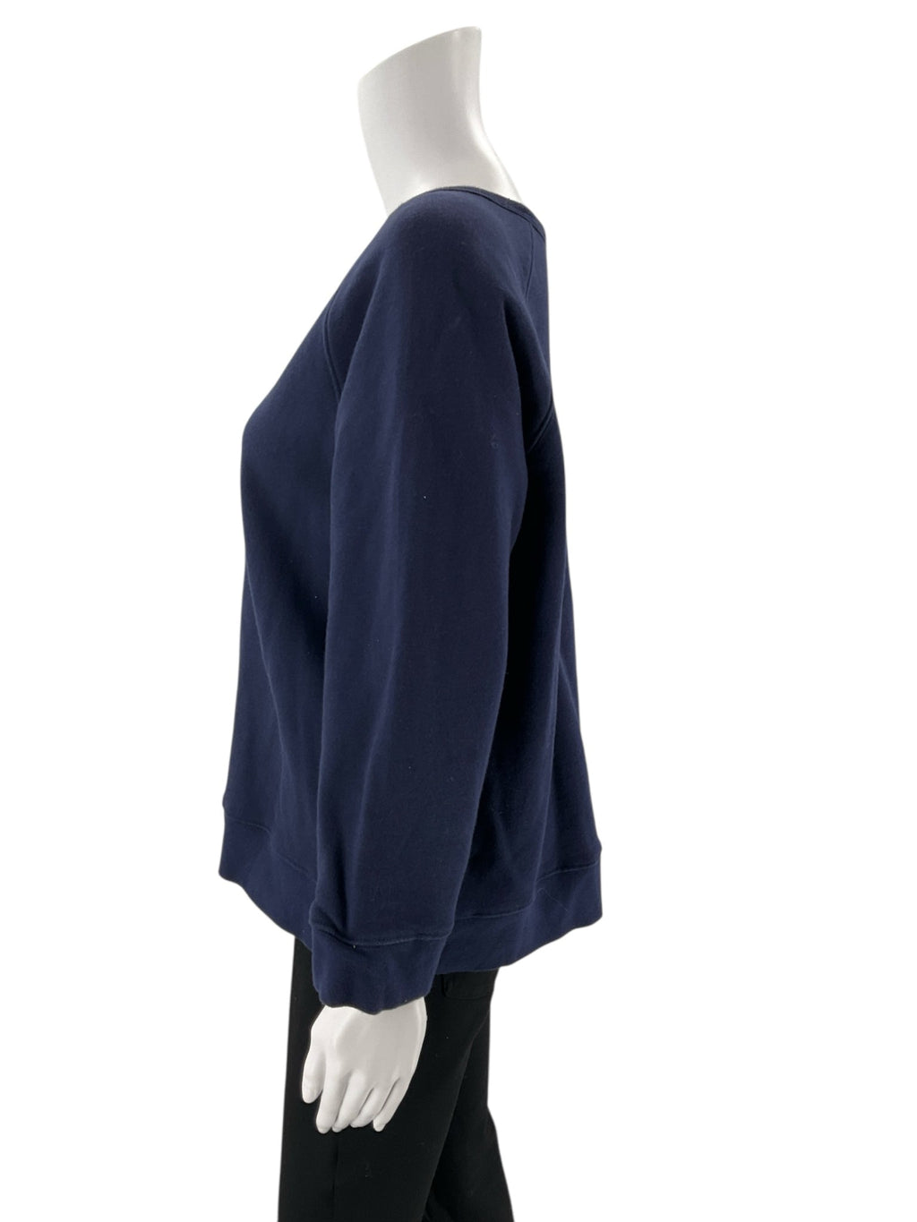 DRAPER JAMES - Navy Words Pre-Owned Ladies Casual Top - Size XL