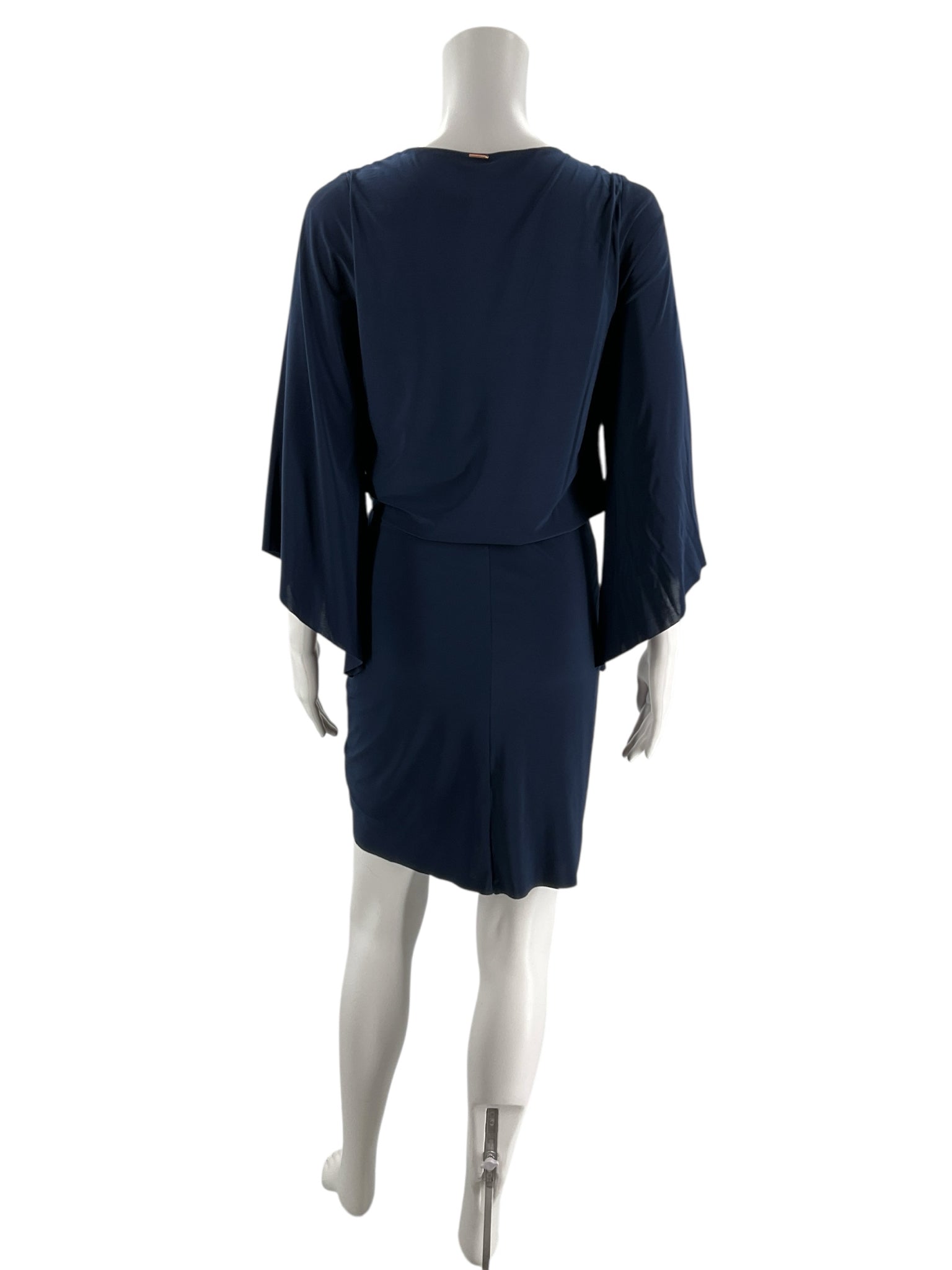 MISA Navy Solid Pre-Owned Ladies New With Tags Dress - Size Small